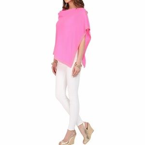 Lilly Pulitzer Royal Pink Cashmere Wrap O/S